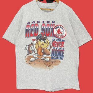 1997 LOONEY TUNES TAZ Boston Red Sox Shirt, Boston Red Sox Crewneck Sweatshirt